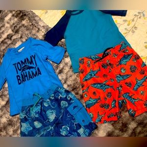 Toddler boy swimming suit bundle 2T